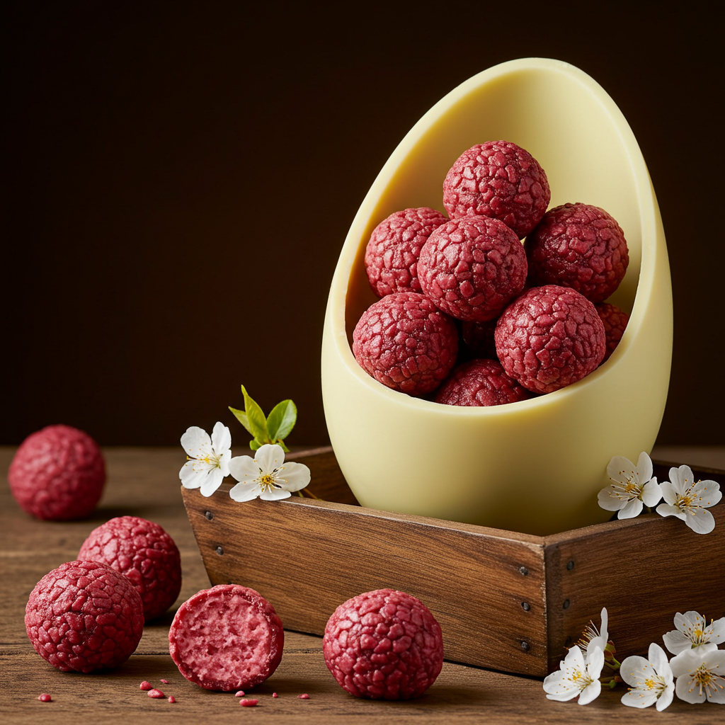 Ovo Trufado de Morango com Chocolate Branco - Receita com 320% de lucro